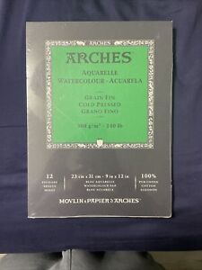 Arches Watercolor Paper Pad 140 lb. Cold Press 9x12"
