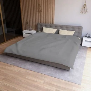 Solid Color Gray Bedding Duvet Cover - Super Soft Microfiber, Ideal Gift Choice - Picture 1 of 13