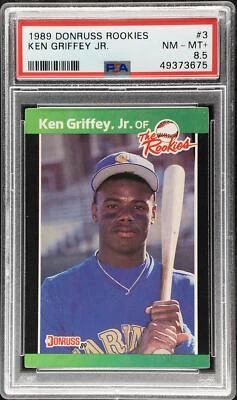 1989 Donruss Rookies Ken Griffey #3 PSA 8.5 - Image 1 of 2