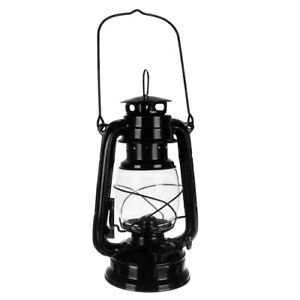 Petroleumlampe Sturmlaterne Öllampe Petroleum Lampe Öl Camping Laterne schwarz