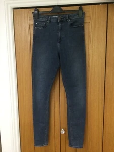 ASOS denim jeans 28/34 zip button 2 front/back pockets cotton polyester - Imagen 1 de 8