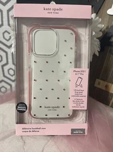 Kate Spade Hardshell Case for iPhone 13 Pro - Pin Dot Ombre Pink/Clear - Photo 1 sur 5
