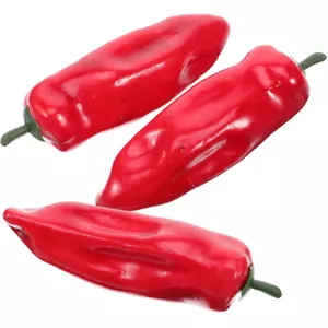 3 Pcs Simulated Chili Ornament Pepper Decorations Simulation Food Model Prop - Picture 1 of 12