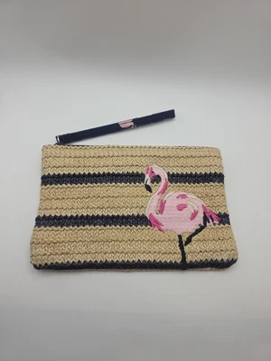 Muñequera de playa Vera Bradley Seashore rosa flamenco tostado y azul marino Foto 1 de 4