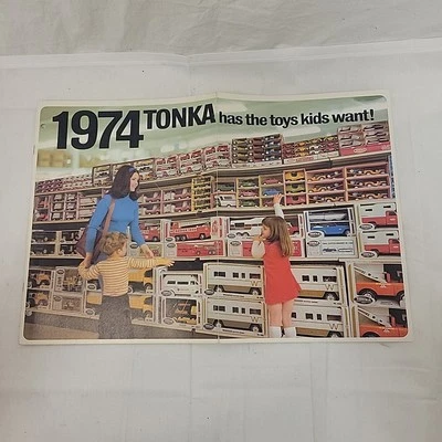Tonka 1974 Factory Year Sales Catalogs Book 30 Color Pages Bi-Fold Cover USA - Image 1 of 4