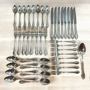 45 Pcs Remembrance Rogers Bros 1847 Silverplate IS Silverware Service for 8 Plus - Picture 1 of 12