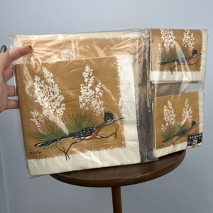 Tovaglietta e tovagliolo carta Roadrunner vintage nuovo in confezione set servizio per 12 - Foto 1 di 6