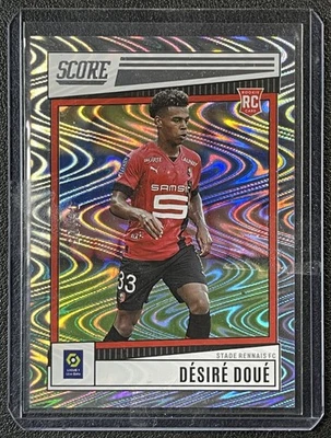 DESIRE DOUE 2022 PANINI SCORE LIGUE 1 UBER EATS #186 ROOKIE SILVER SWIRL RC /25 - Image 1 of 2