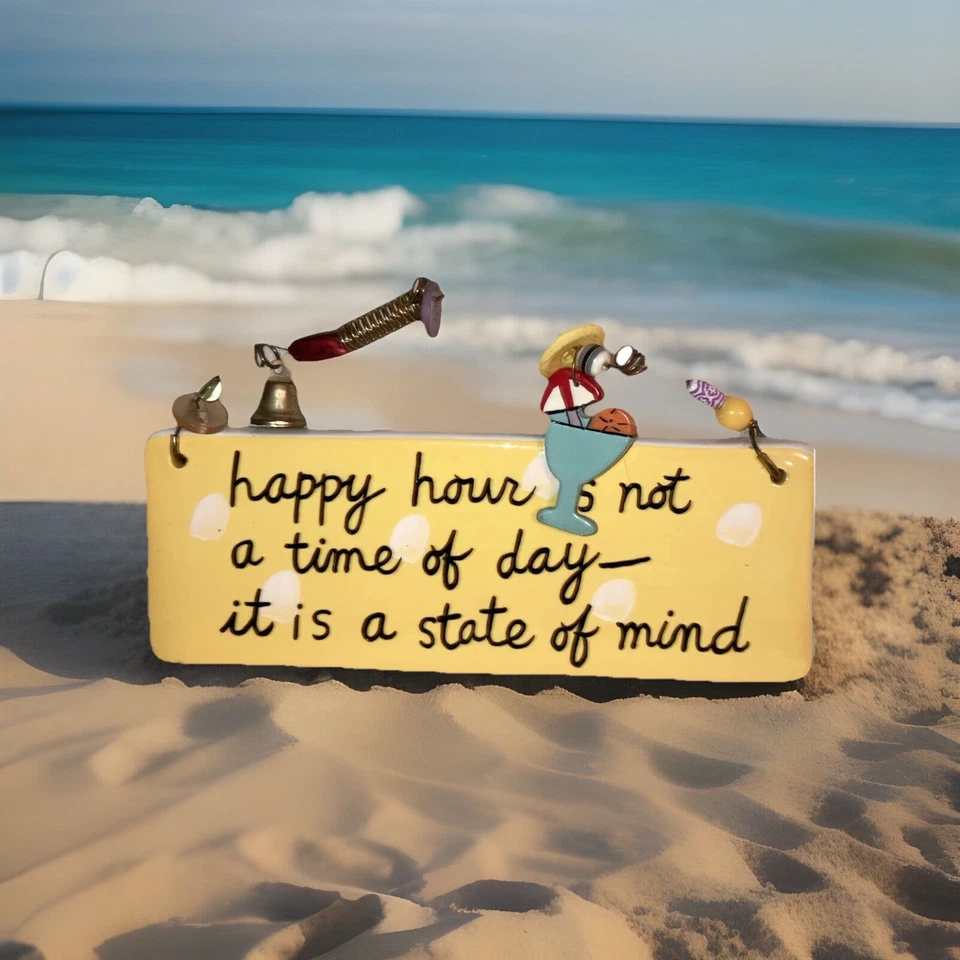 Sandra Magsamen “Happy Hour Is Not A Time of Day- It Is A State If Mind”壁画 — 第 1/2 张图片