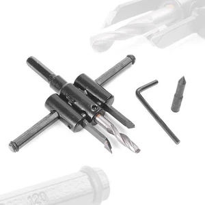 30 mm-120 mm verstellbar Metall Holz Kreis Lochsäge Bohrer Schneider Kit Zum Selbermachen - Bild 1 von 8