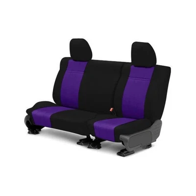 For Saturn LW2 00 CalTrend NeoSupreme 2nd Row Black & Purple Custom Seat Covers Foto 1 de 3