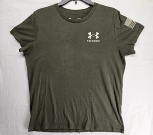 Under Armour Freedom Classic T Shirt Army Green Size Large - Picture 1 of 8