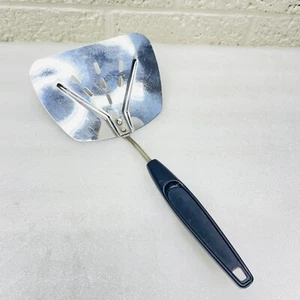 VTG‼ Foley 11.25" Slotted Short Black Handle Wide Spatula Flipper Turner • VGUC‼ - Picture 1 of 6