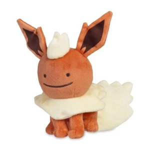 [NUEVO CON ETIQUETAS] Peluche Flareon Transform Ditto Peluche Pokemon Centro Sellado 6 1/2 pulgadas - Imagen 1 de 10