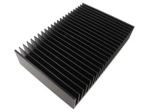 SK 568 200 SA Radiator: geprägt schwarz L: 200mm W: 300mm H: 60mm 0,26K/W FISCHE - Bild 1 von 1