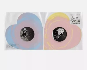 Taylor Swift Lover Live From Paris Heart Shaped Vinyl LP - NEW - Ready to ship! - Picture 1 of 6