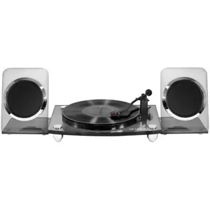 Victrola Bluetooth Wireless Vinyl Acrylic Turntable VM-100C-BLK + 40w Speakers - Picture 1 of 3