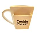 Cookie Pocket Mug Heat Resistant Ceramic for Coffee, Cocoa or Tea