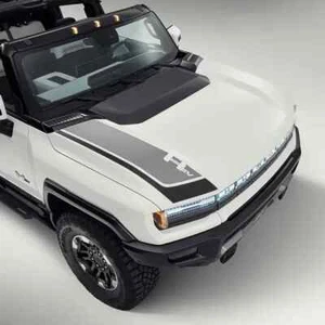 OEM 2022-2025 genuine GMC Hummer "HEV" Hood Decal Stripe Kit Grey 85535616 - Bild 1 von 3