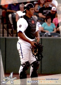 2012 Aberdeen Ironbirds Grandstand #16 Scott Kalush San Mateo California CA Card