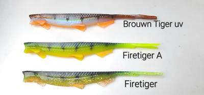 Gummifisch V-shad pelagic shad Vertikalshad Zander Gummiköder Screw-in Federjig  - Bild 1 von 4