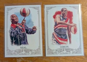 2012 Allen and Ginter #85 Curly Neal/#113 Meadowlark Lemon Globetrotters 1 ciascuno - Foto 1 di 2