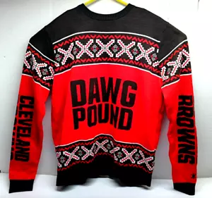 Maglione natalizio NFL Apparel Cleveland Browns DAWG POUND TAGLIA XL USATO IN OTTIME CONDIZIONI - Foto 1 di 3
