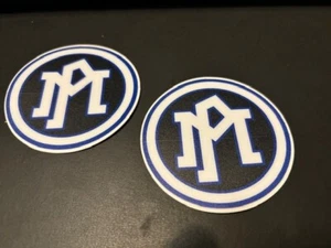 Performance Machine BLUE BLACK WHITE ROUND OEM STICKER 2PC SET 3" - Bild 1 von 1