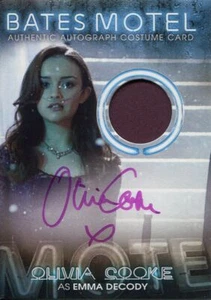 Tarjeta de Disfraz Autografiada Bates Motel Temporada 1 BC7 Olivia Cooke - Imagen 1 de 1