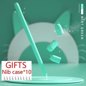 Apple Pencil 1st, 2nd Generation Cute Silicone Protective Sleeve Cover - Mint - Picture 1 of 6