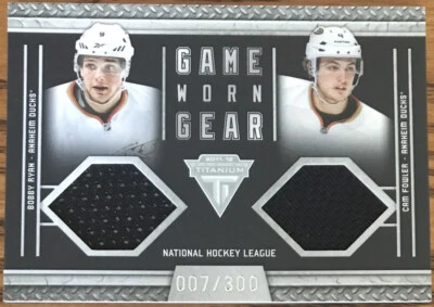 2011-12 Panini Titanium Game Worn Gear Dual Memorabilia B.Ryan/C.Fowler #1 - Image 1 of 2