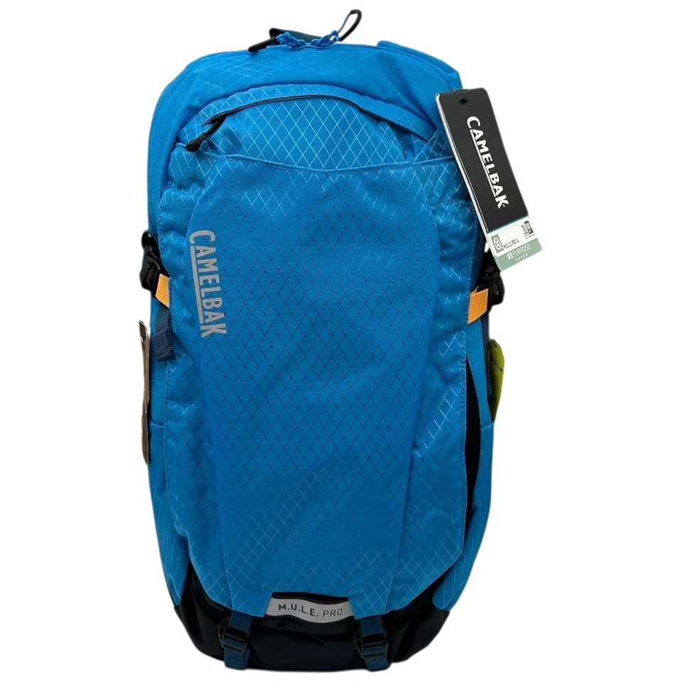 Camelbak M.U.L.E. Pro 14 Hydration Hiking Mountain Biking Backpack 100 oz Blue