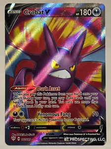 Sword & Shield Darkness Ablaze Crobat V 182/189 2020 holograma artístico completo - Imagen 1 de 2