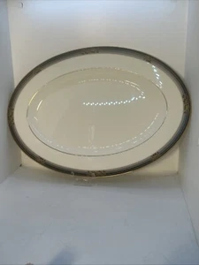 Noritake Spell Binder Large 14 1/2” Oval Serving Platter #9733 Fine Bone China - Picture 1 of 6