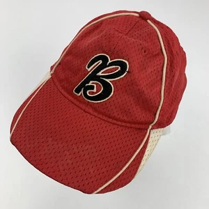 Unknown Letter B Logo Youth Red Ball Cap Hat Adjustable Baseball - Picture 1 of 5