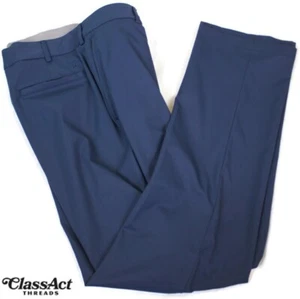 Walter Hagen Golf Pants Men's Navy Flat Front Lightweight Comfortable 36" X 32" - Picture 1 of 7
