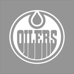Edmonton Oilers NHL Team Logo 1 Color Vinyl Decal Sticker Car Window Wall - Picture 1 of 7