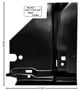 1968-74 Chevy II/Nova Left Floor Brace Under Rear Seat - Picture 1 of 1