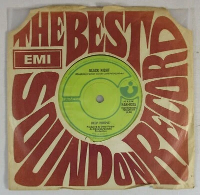 DEEP PURPLE - BLACK NIGHT, VINYL 7" 45 1970 AUSTRALIAN SINGLE - Image 1 of 3