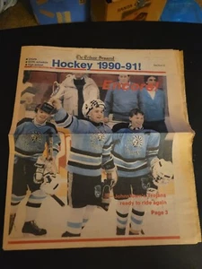 Vintage The Tribune Democrat Johnstown, PA Hockey 1990-91 Special Section - Picture 1 of 5