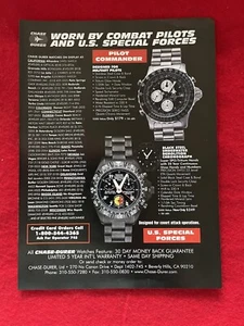 Orologio Chase Durer Pilot Commander forze speciali statunitensi vintage 1998 stampa pubblicità - Foto 1 di 7