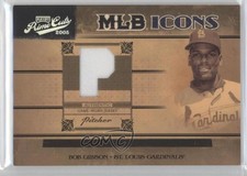 2005 Playoff Prime Cuts MLB Icons Position Jerseys /50 Bob Gibson #MLB-5 HOF