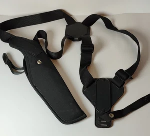 Older Uncle Mikes Sidekick Size 4 Vertical Over Shoulder Black Holster Revolver - Picture 1 of 8