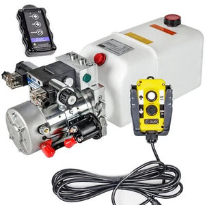 Unidad hidráulica, 12V, 24V Unidad compacta para cilindros de doble efecto, 2000W - Imagen 1 de 10