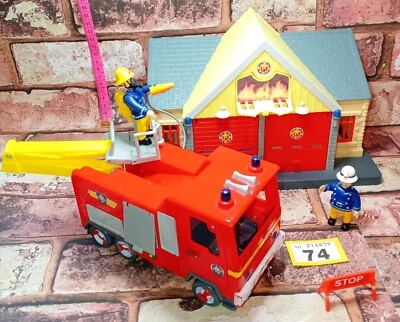 Fireman Sam Fire Station Set & Jupiter Vehicle & Figures Toy Imaginative Play - Image 1 of 4
