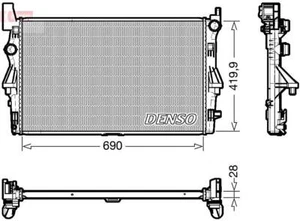 DENSO Radiator For MERCEDES Vito W447 14- 4475010101 - Picture 1 of 1