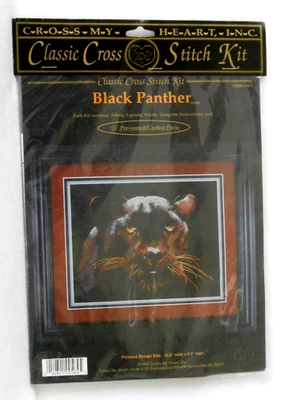 #CSBK-129-1 CROSS MY HEART "PANTERA NEGRA" KIT PUNTO DE CRUZ GATO GRANDE - ¡NUEVO EN PAQUETE! Foto 1 de 3