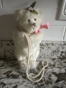 Cartera Annette Funicello "Penny" Oso Suave Marfil Peluche Edición Limitada - Imagen 1 de 5