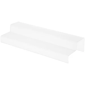 Plymor Frosted Acrylic 2-Step Solid Back Display Stairs, 3.25"H x 18"W x 6.25"D - Picture 1 of 1