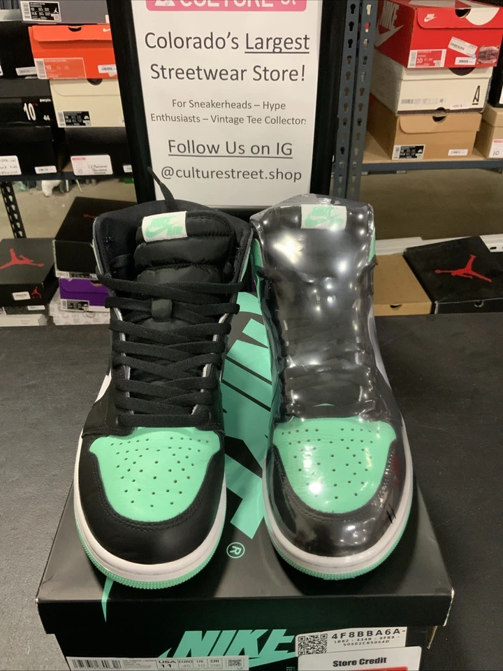 Talla 11 - Air Jordan 1 Retro OG Alto Verde Brillo Foto 1 de 4
